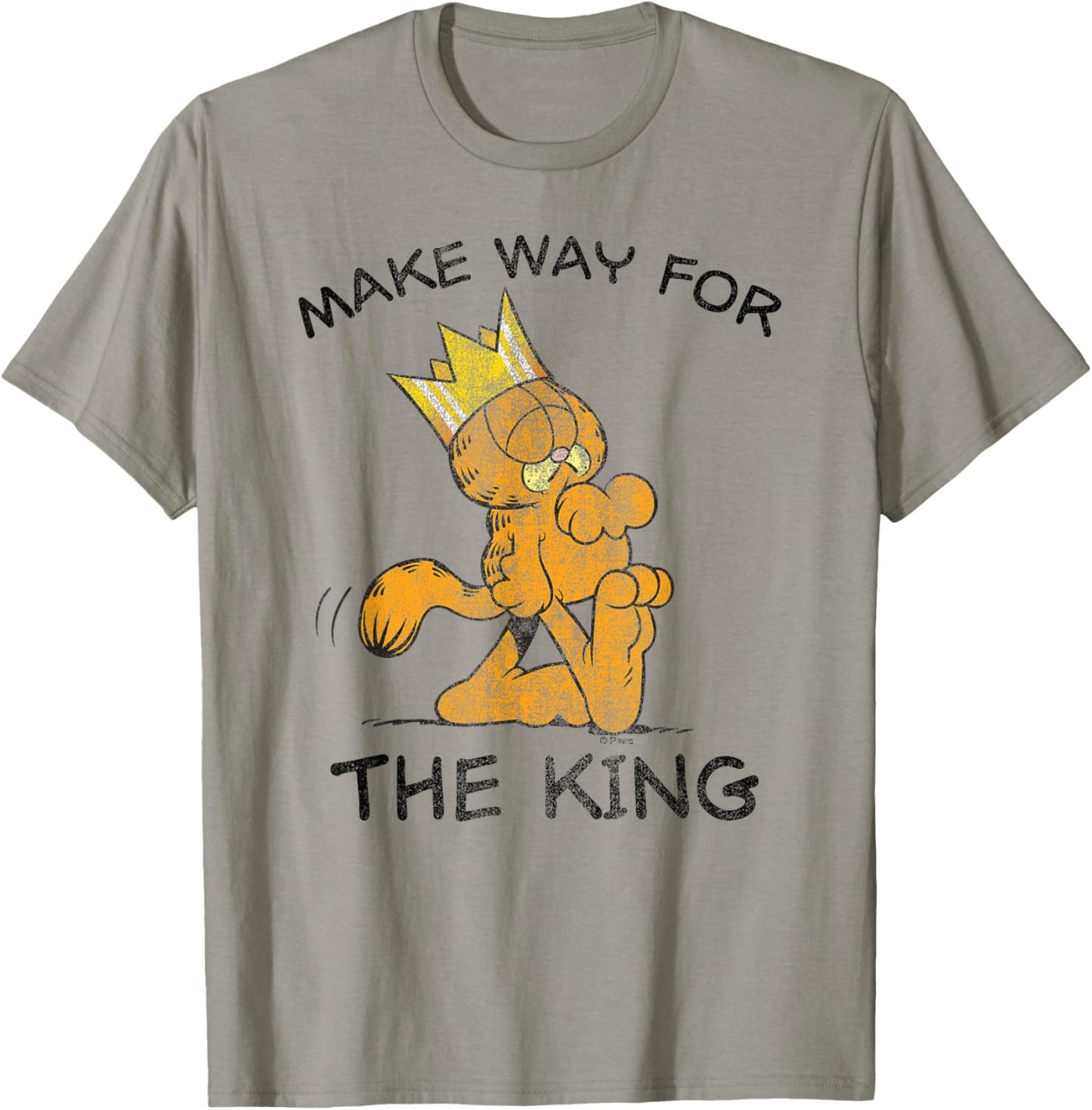 Garfield Make Way for the King Cartoon Cat T-Shirt