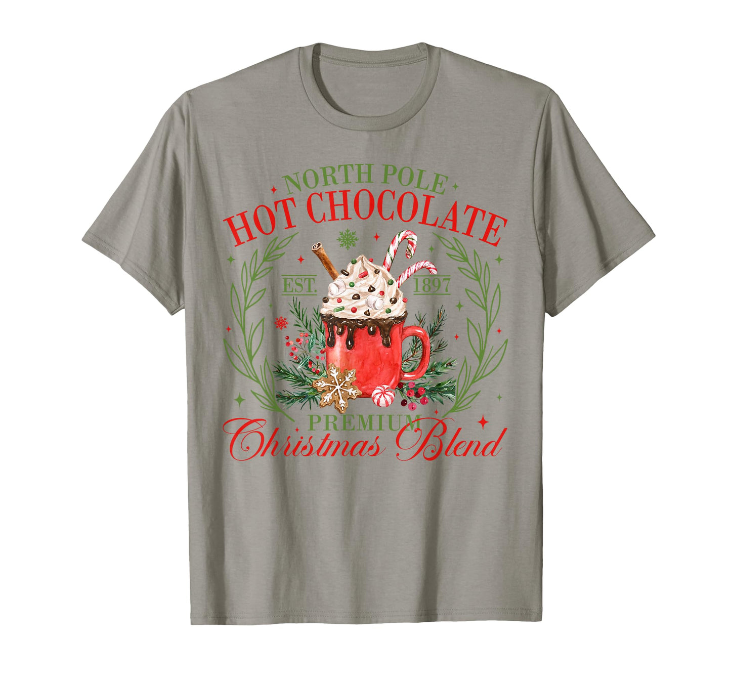 North Pole Hot Chocolate Premium Christmas Blend Xmas T-Shirt