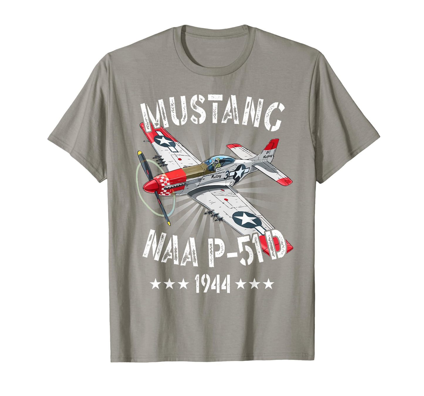 P-51D Mustang Vintage North American P-51D Fighter Warbirds T-Shirt
