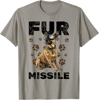 Belgian Malinois Dog Breed Fur Missile Men Women Girls Kids T-Shirt