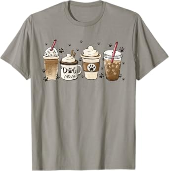Coffee And Dog Mom Mother's Day Coffee Lover Dog Lover Gift T-Shirt for Men Women