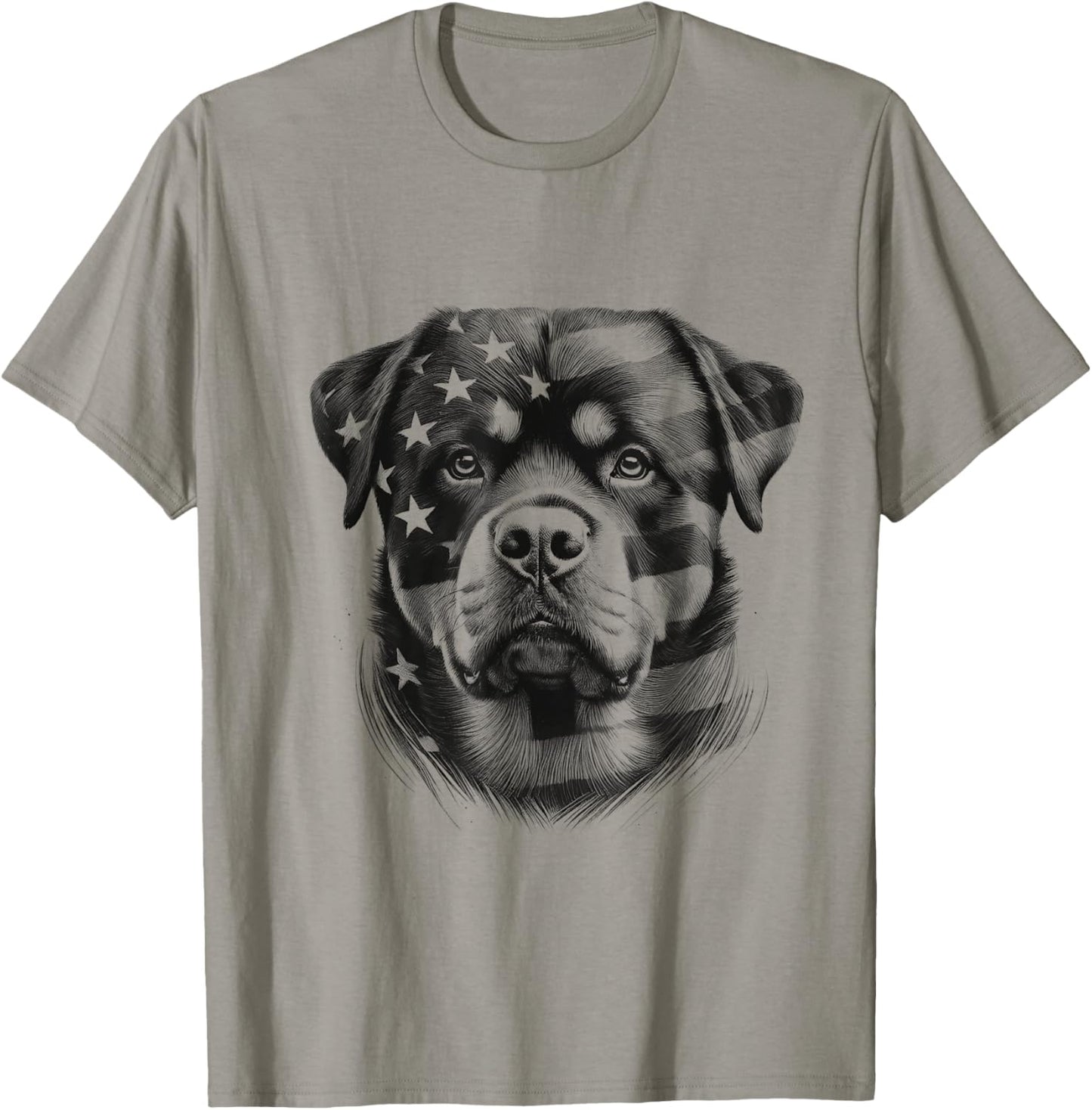 Rottweiler Rottie Dog American Flag 4th Of July Design Idea T-Shirt