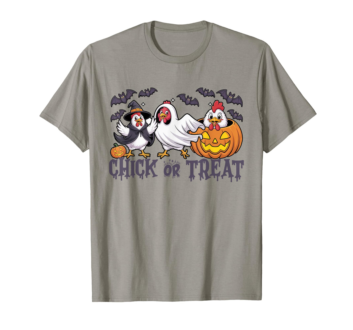 Chickens Ghost Witch Halloween Costume Chick Or Treat Spooky T-Shirt