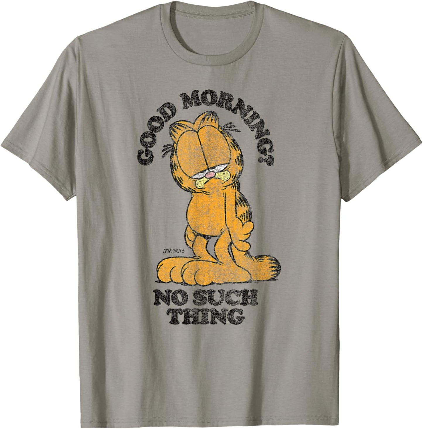 Garfield Good Morning? No Such Thing Funny Cartoon Cat T-Shirt