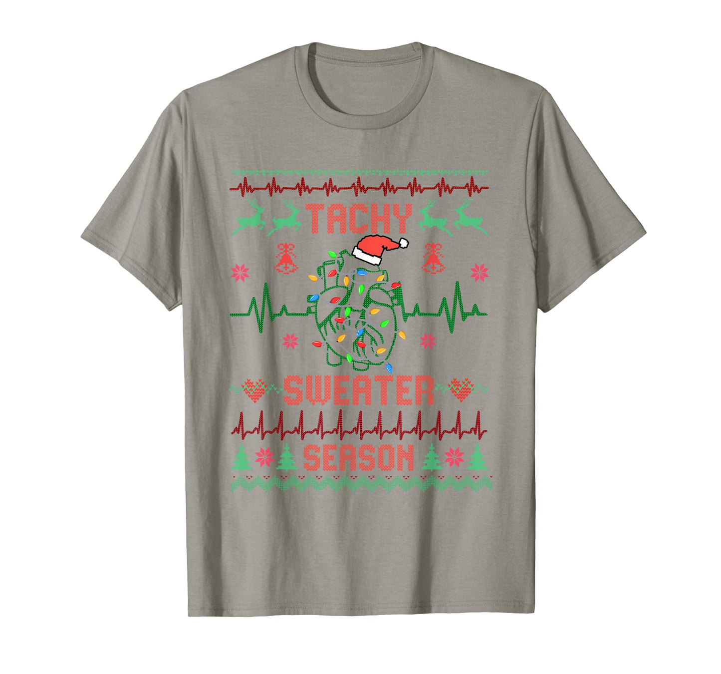 Medical Surgical Telemetry Christmas Nurse Tele Tech EKG T-Shirt