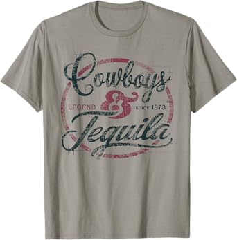 Cowboys And Tequila Lovers Funny Cinco de Mayo Best Tequila T-Shirt
