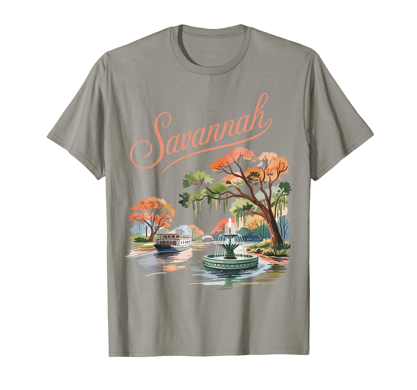 Historic Savannah Georgia Vintage Southern City T-Shirt