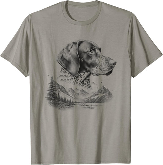 German Shorthaired Pointer GSP Dog Nature Design Idea T-Shirt