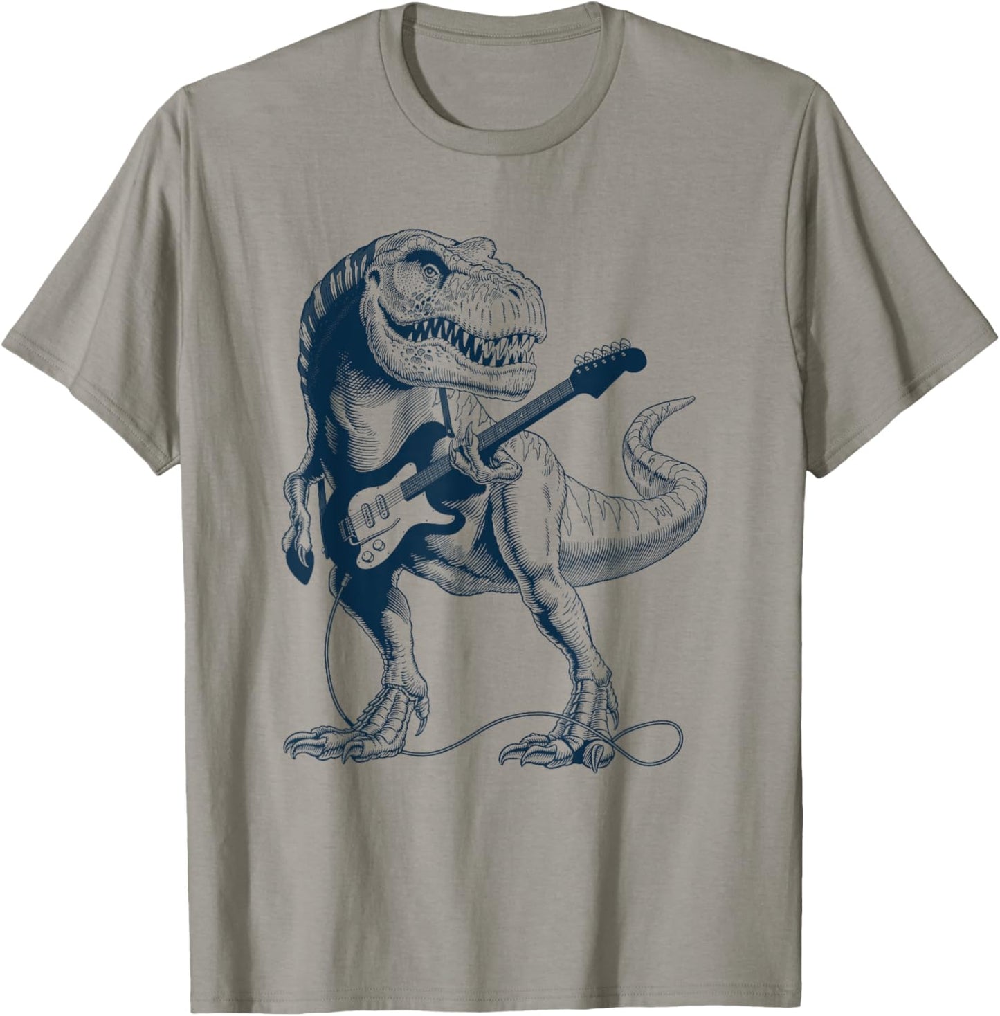 Dinosaur Playing Guitar Guitar Player T-Rex Dinosaur Lover T-Shirt