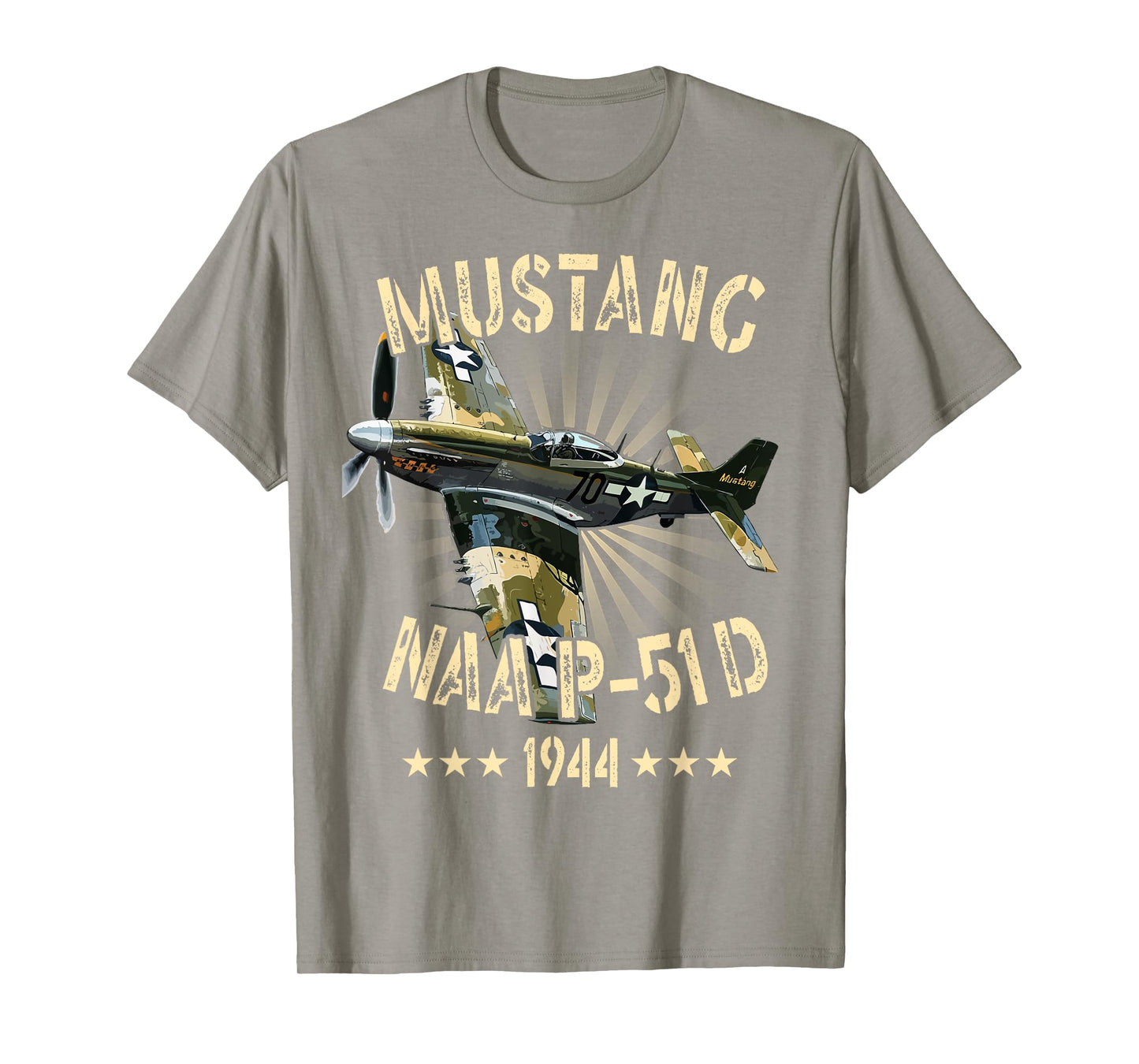 P-51D Mustang Vintage North American P-51D Fighter Warbirds T-Shirt
