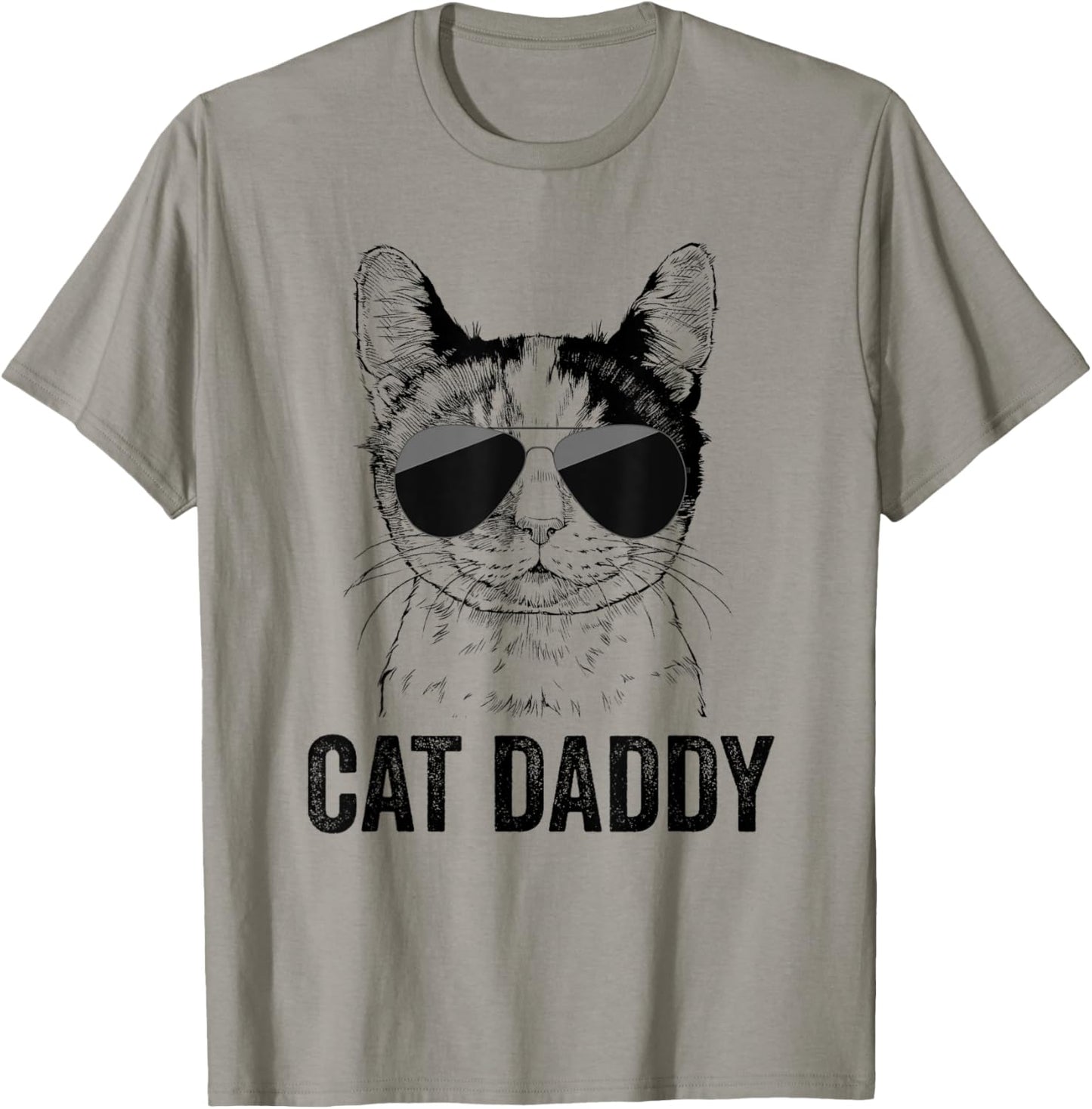 Cat Daddy Vintage Calico Cat Dad Father's Day T-Shirt