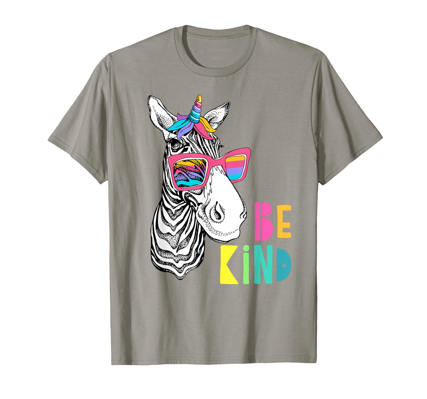 Be Kind - Choose Kindness Anti Bullying Cute Zebra Unicorn T-Shirt