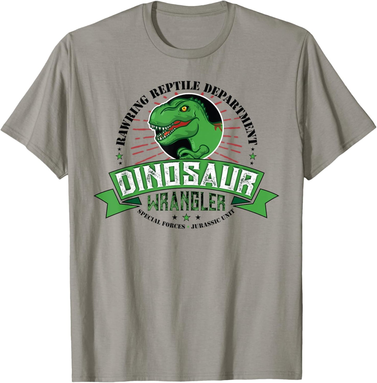 Dinosaur Wrangler Jurassic Unit Cute Kids T-Rex Dino Costume T-Shirt