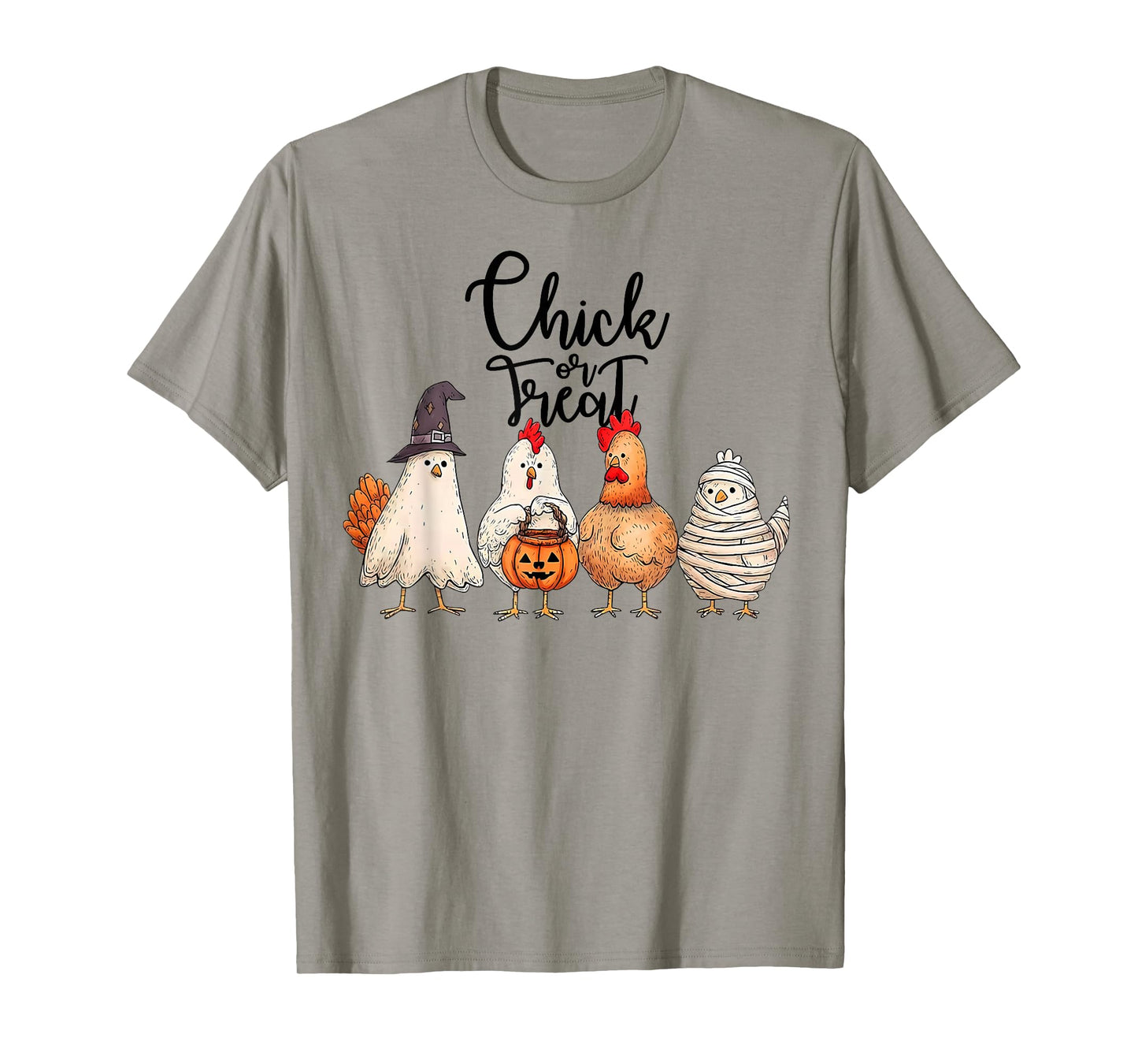 Chick Or Treat Spooky Chicken Halloween Funny Trick Or Treat T-Shirt