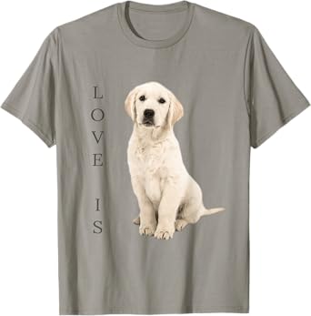 Labrador Retriever Shirt Women Men Kids White Lab Mom Dad T-Shirt