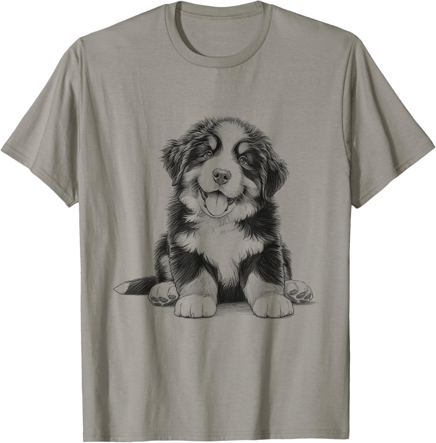 Cute Bernese Mountain Dog Berner Puppy Design Idea T-Shirt