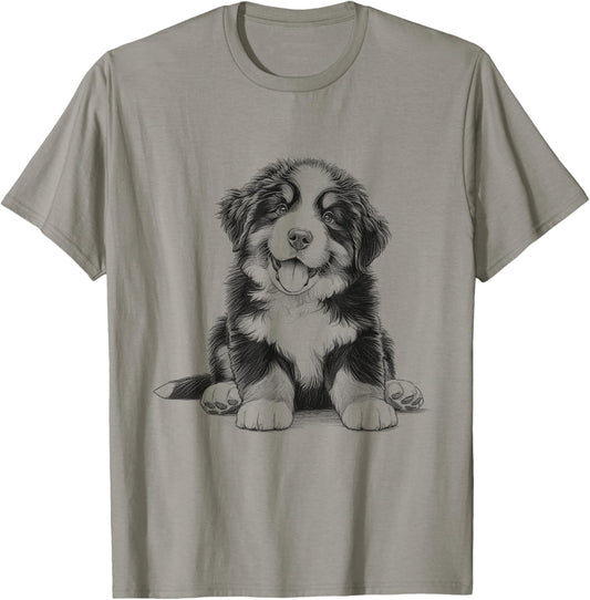 Cute Bernese Mountain Dog Berner Puppy Design Idea T-Shirt