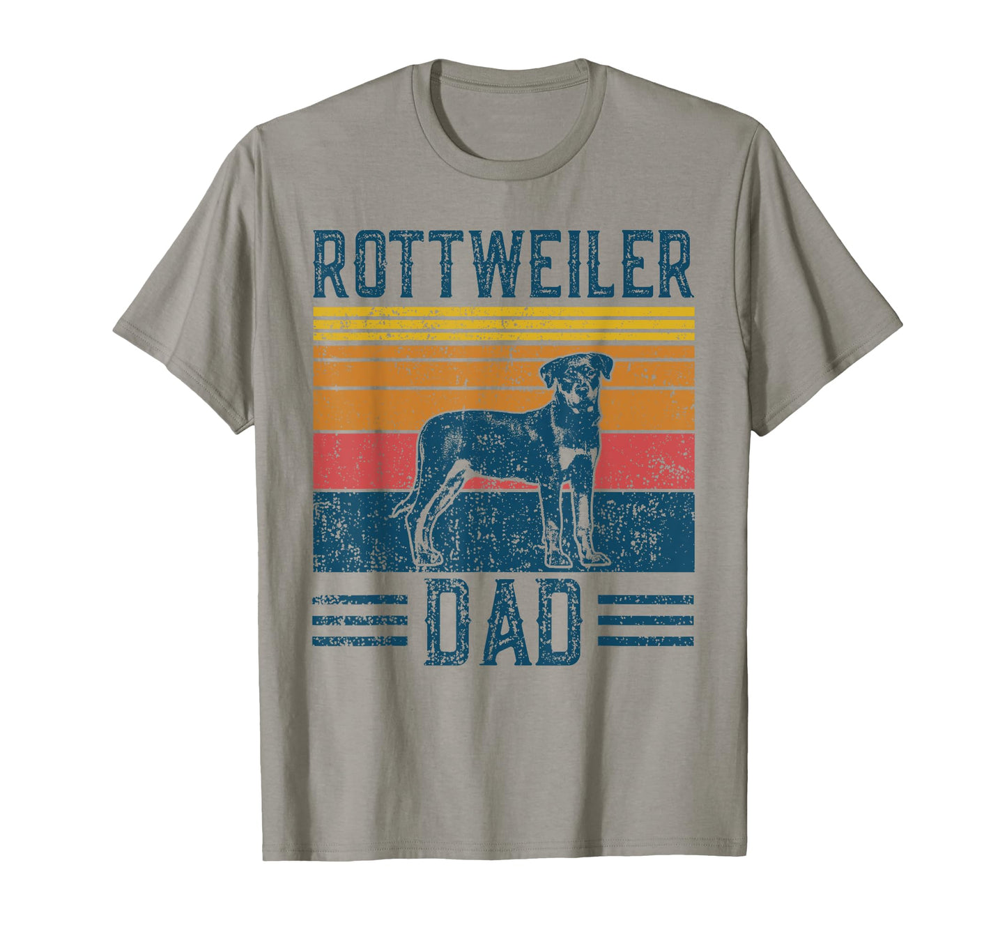 Dog Rottie Dad - Vintage Rottweiler Dad Men Women T-Shirt