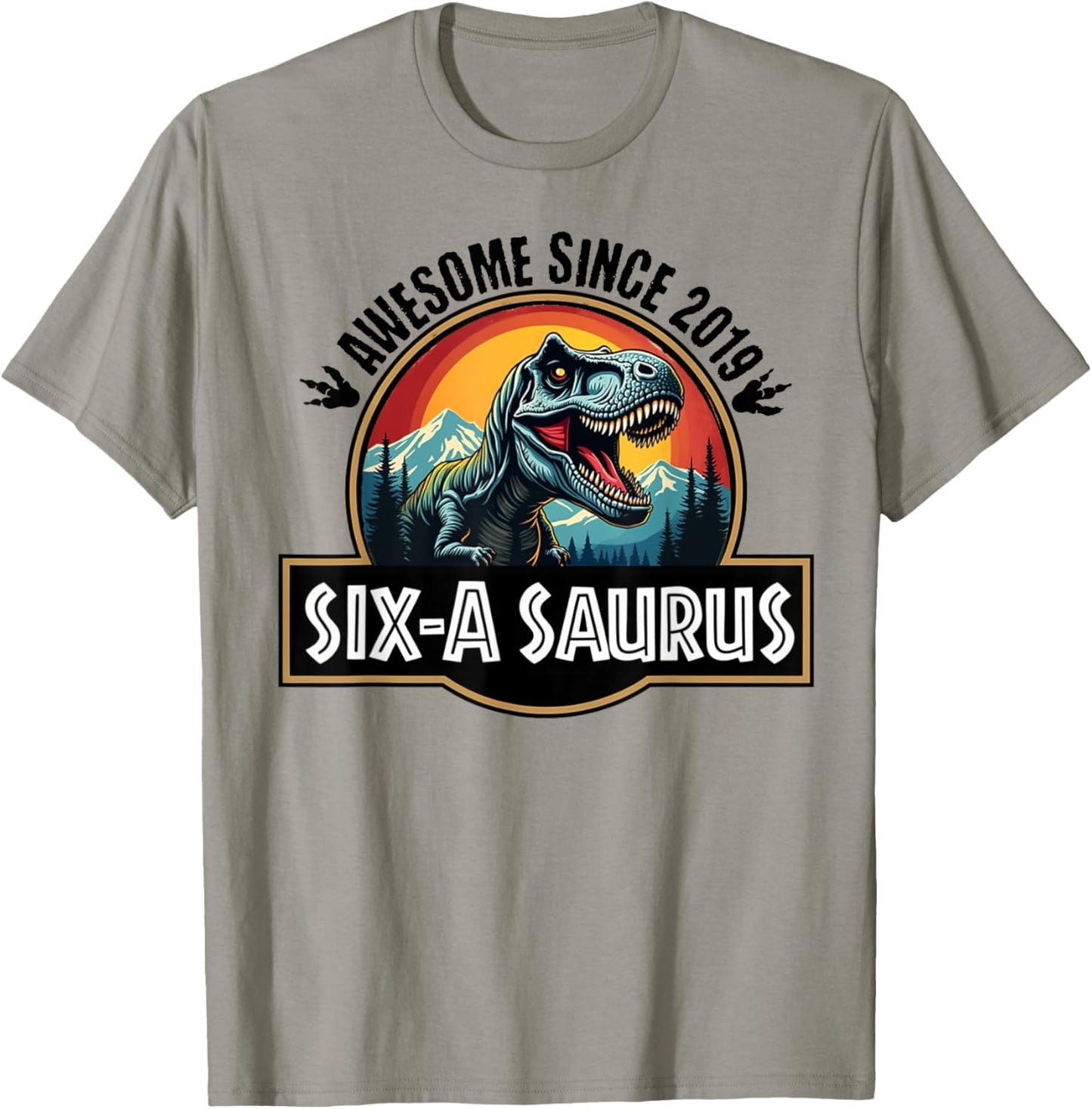 Six-a-Saurus 6th Birthday Dinosaur T-Rex for Boys And Girls T-Shirt