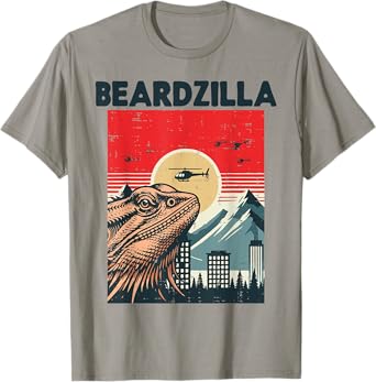 Bearded Dragon Monster Beardzilla Beardie Men Women Kids T-Shirt