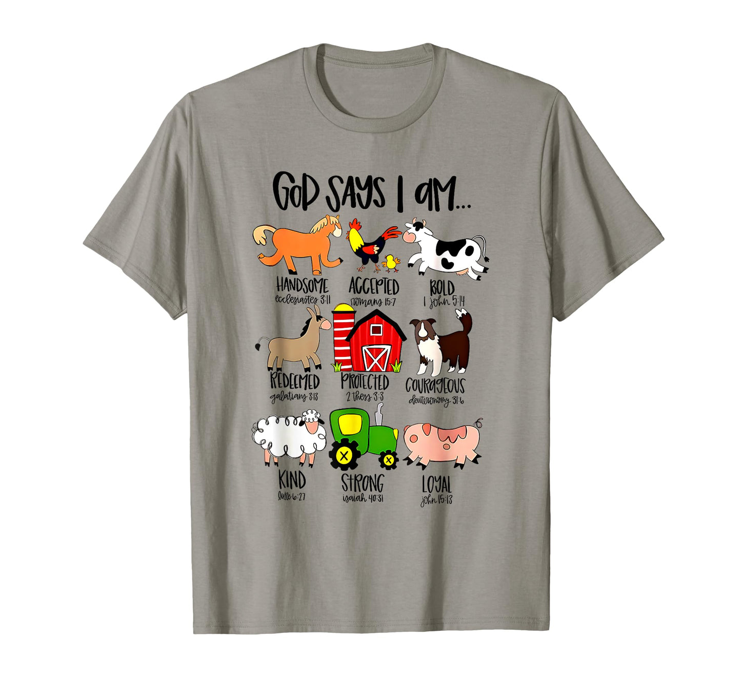 God Says I Am Handsome Accepted Bold T-Shirt