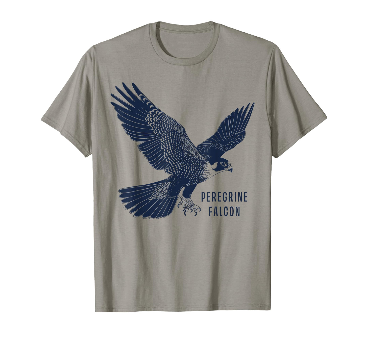 Peregrine Falcon Gifts Falconer & Falconry Gear Peregrine Falcon T-Shirt Unisex-Adult Grey Small Classic Fit Short Sleeve T-Shirt