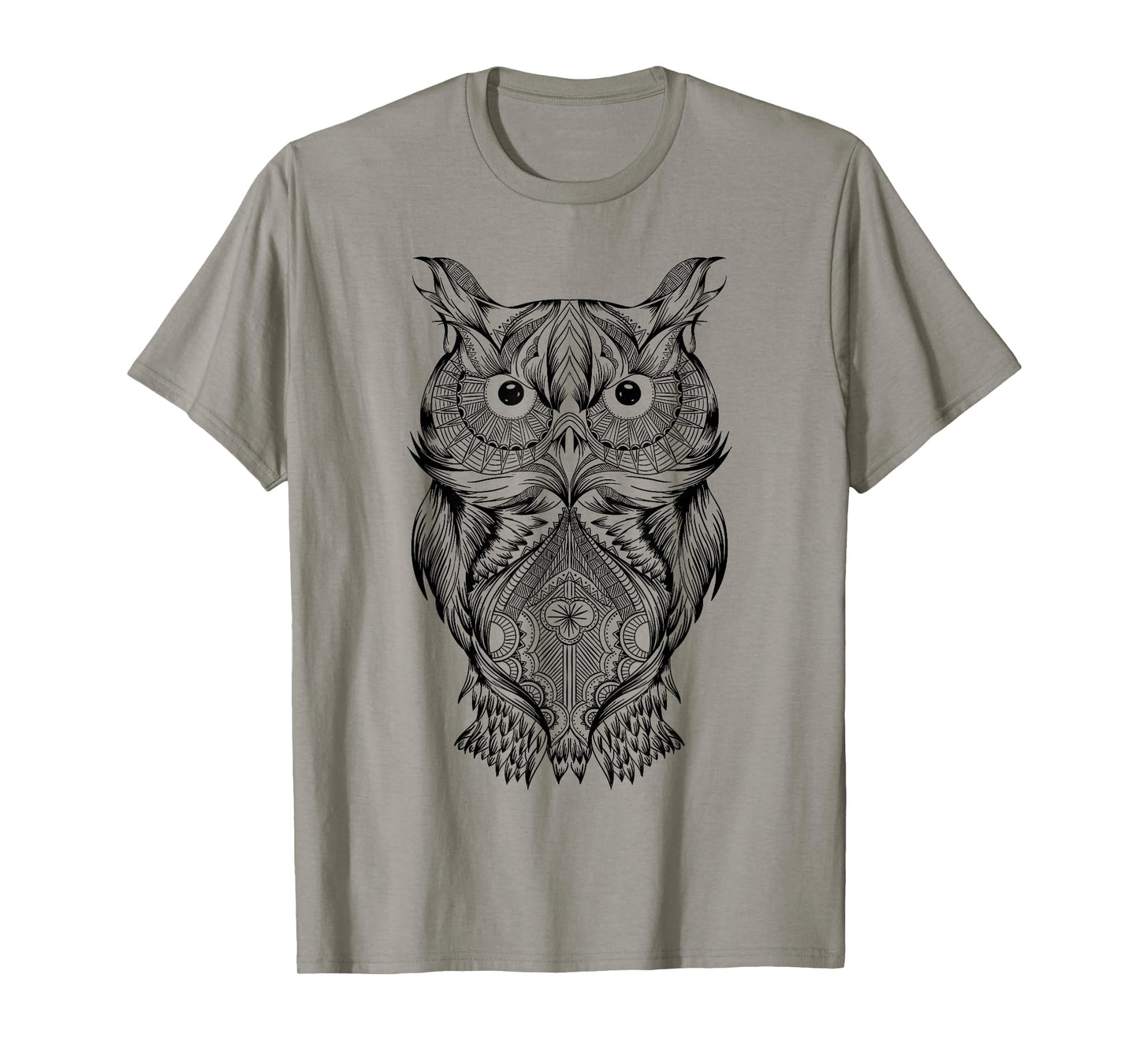 Aztec Owl Tee Birder Clothes Ethnic Style Graphic Boho Owl T-Shirt