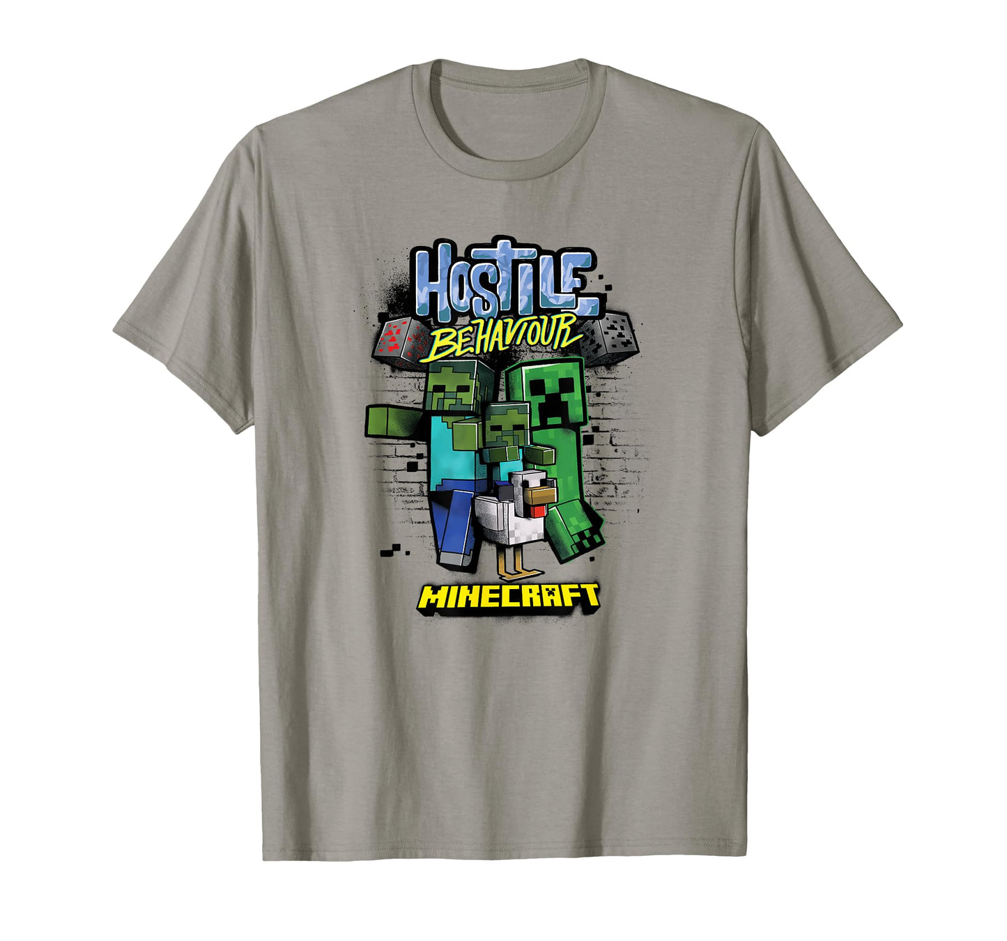 Minecraft Hostile Behaviour Aggressive Mob Group T-Shirt
