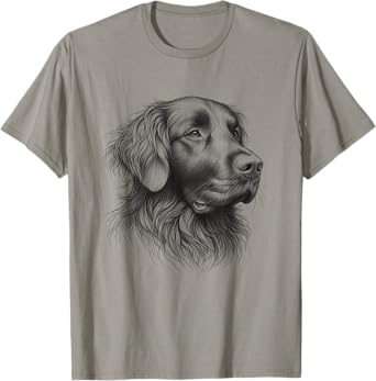 Flat-Coated Retriever Dog Design For Men And Women T-Shirt