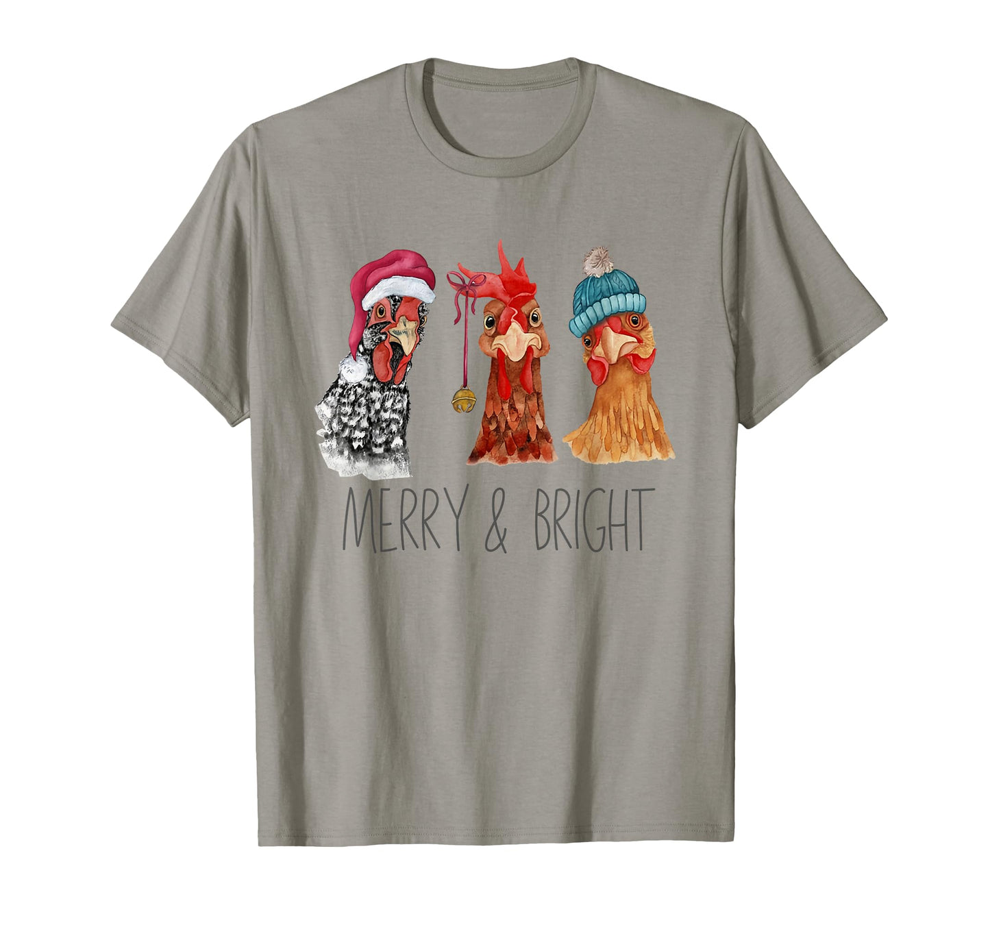 Cute Chickens Christmas Christmas Farm Animal Funny Holiday T-Shirt