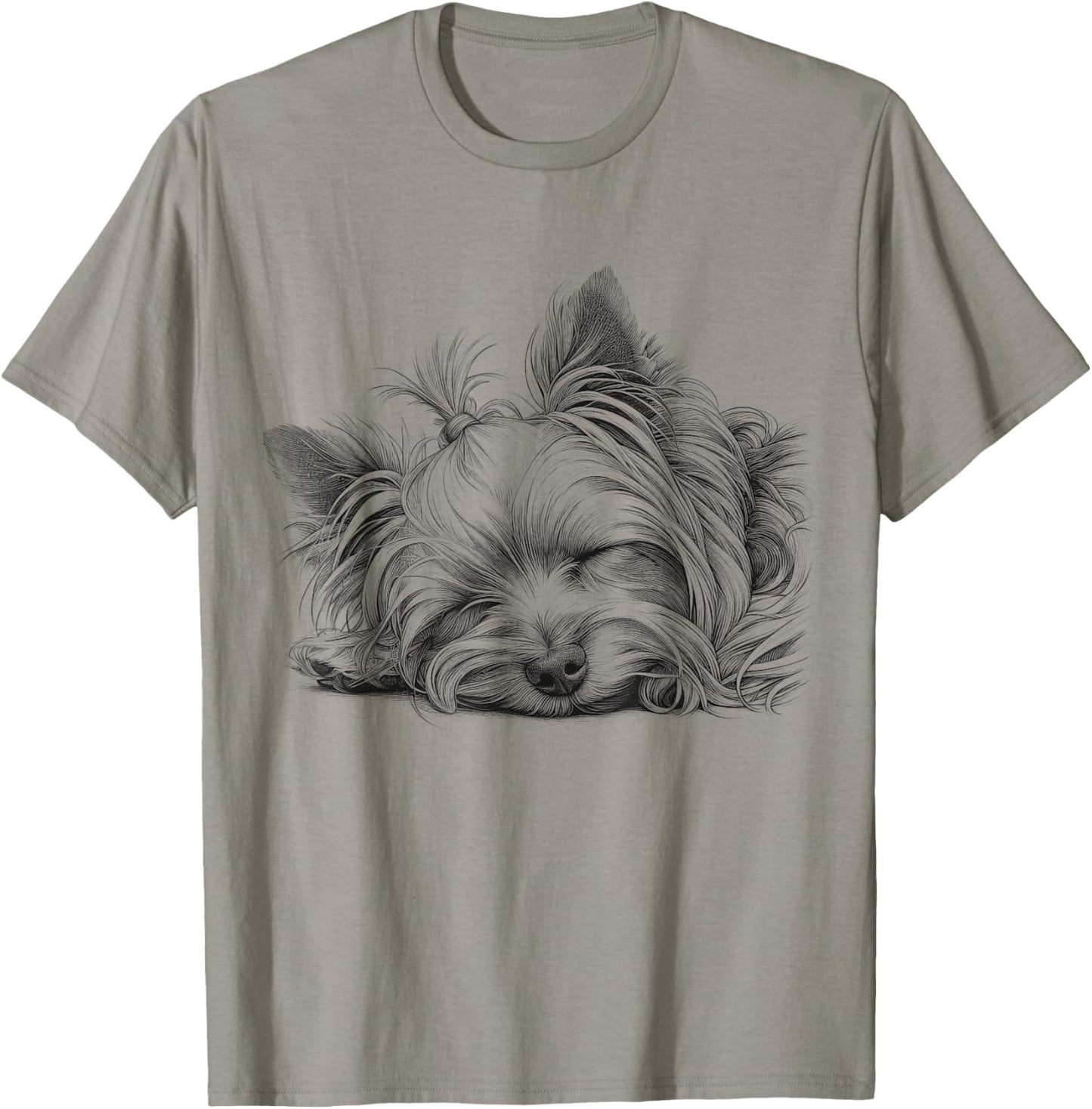 Yorkshire Terrier Dog Sleeping Yorkie Design Idea T-Shirt