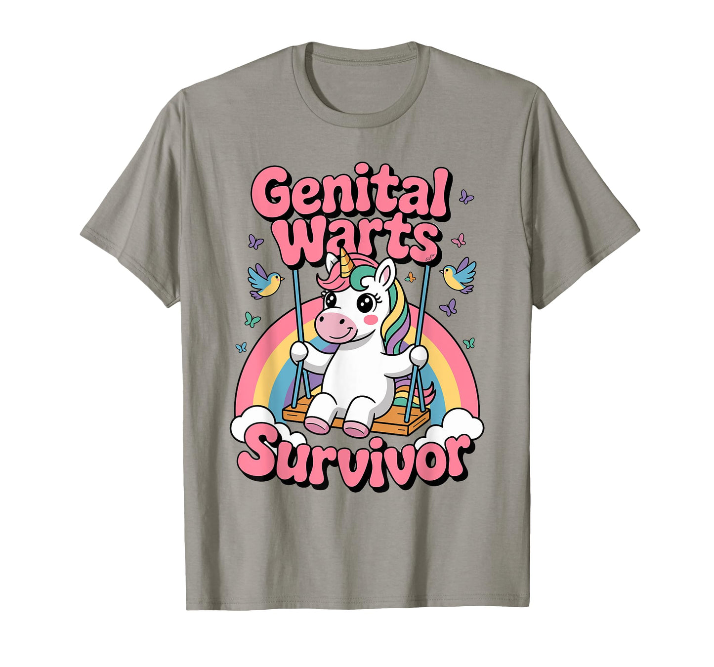 Genital Warts Survivor Unicorn T-Shirt