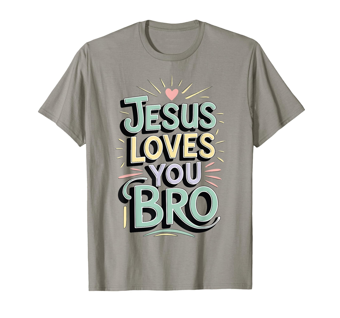 Youth Jesus Love You Bro Funny Christian God Son Boy Toddler T-Shirt