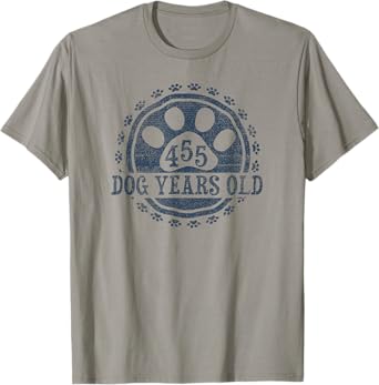 455 Dog Years Old, 65 in Human 65th Birthday Give Idea T-Shirt