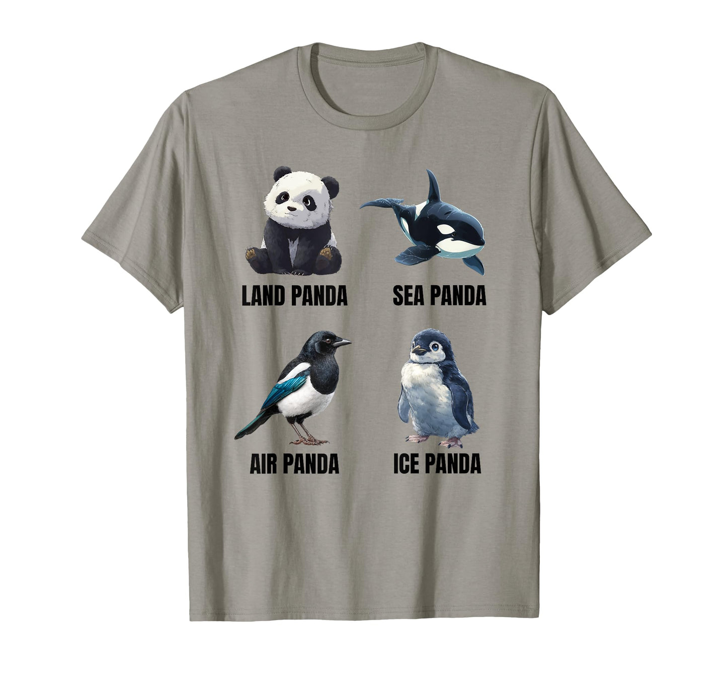 Land Panda Sea Panda Air Panda Ice Panda T-Shirt