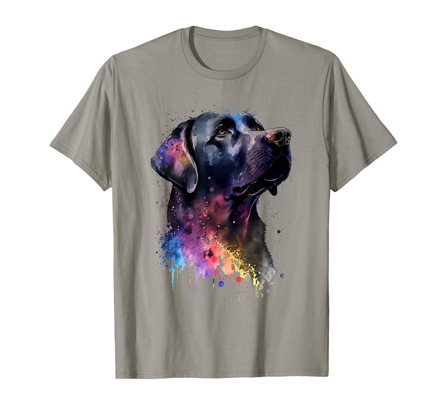 Black Labrador Dog T-Shirt for Men Women Girls Kids