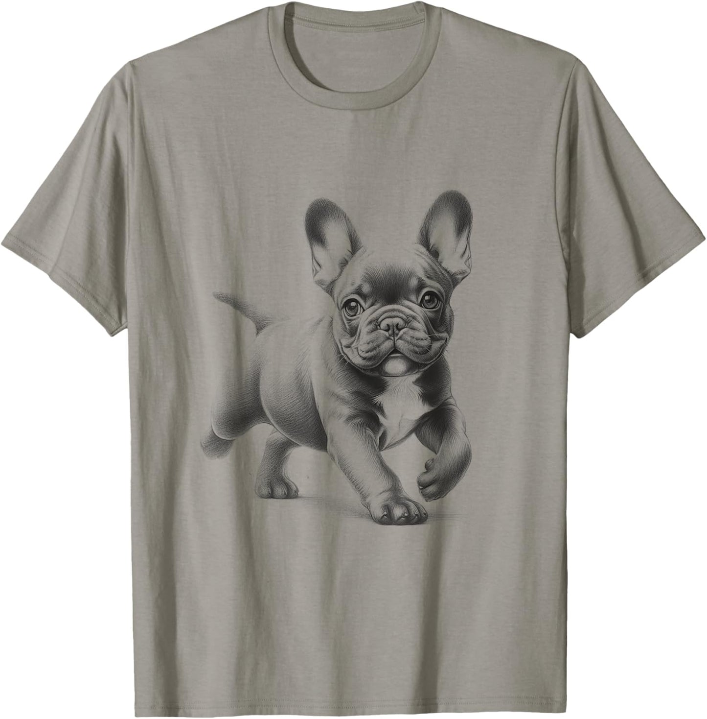 French Bulldog Running Frenchie Design For Men And Women T-Shirt