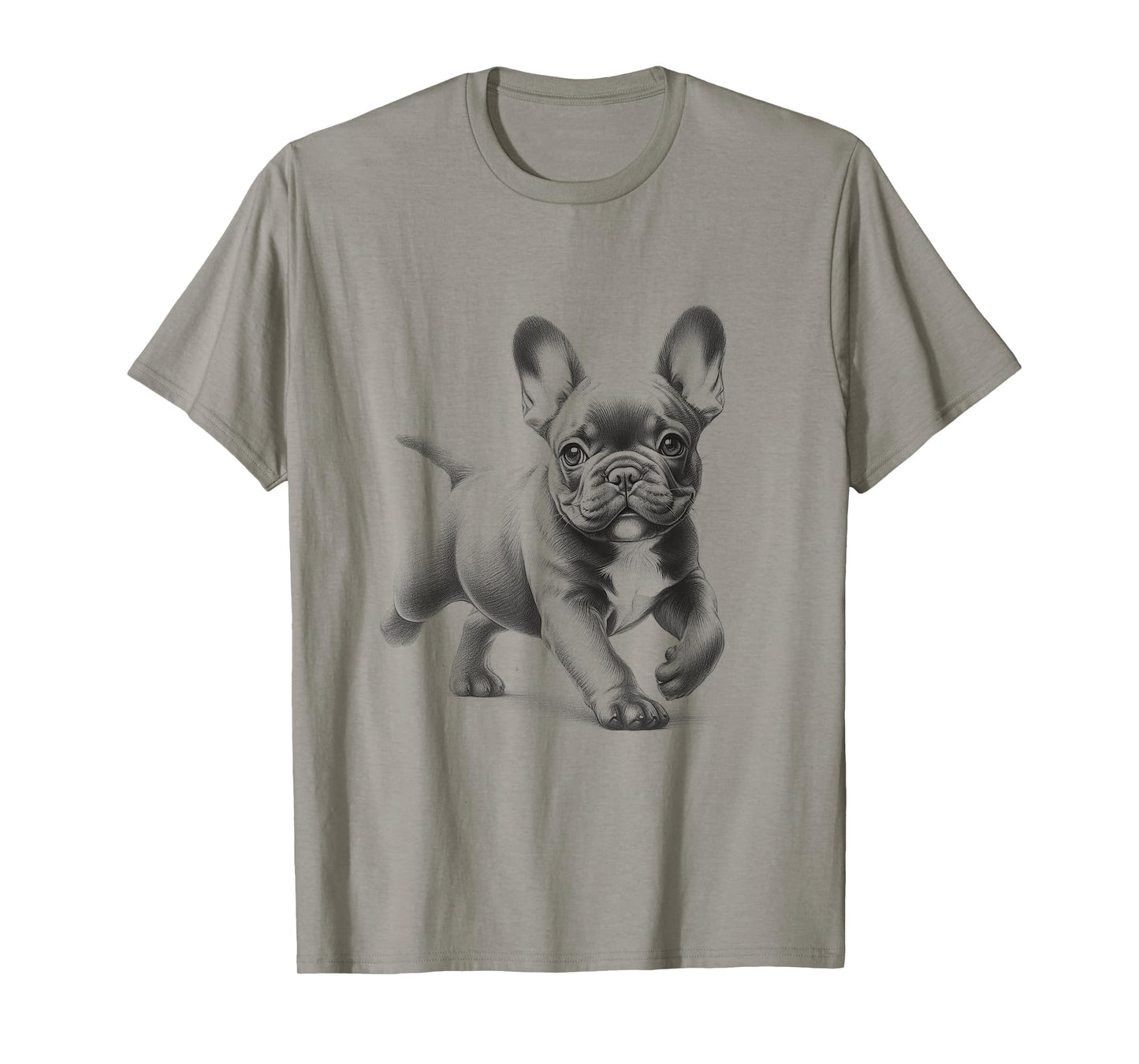 French Bulldog Running Frenchie Design For Men And Women T-Shirt