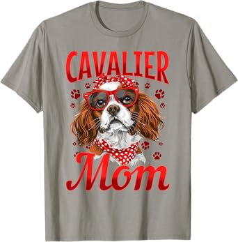 Cavalier King Charles Spaniel Dog Breed Cavalier Mom T-Shirt