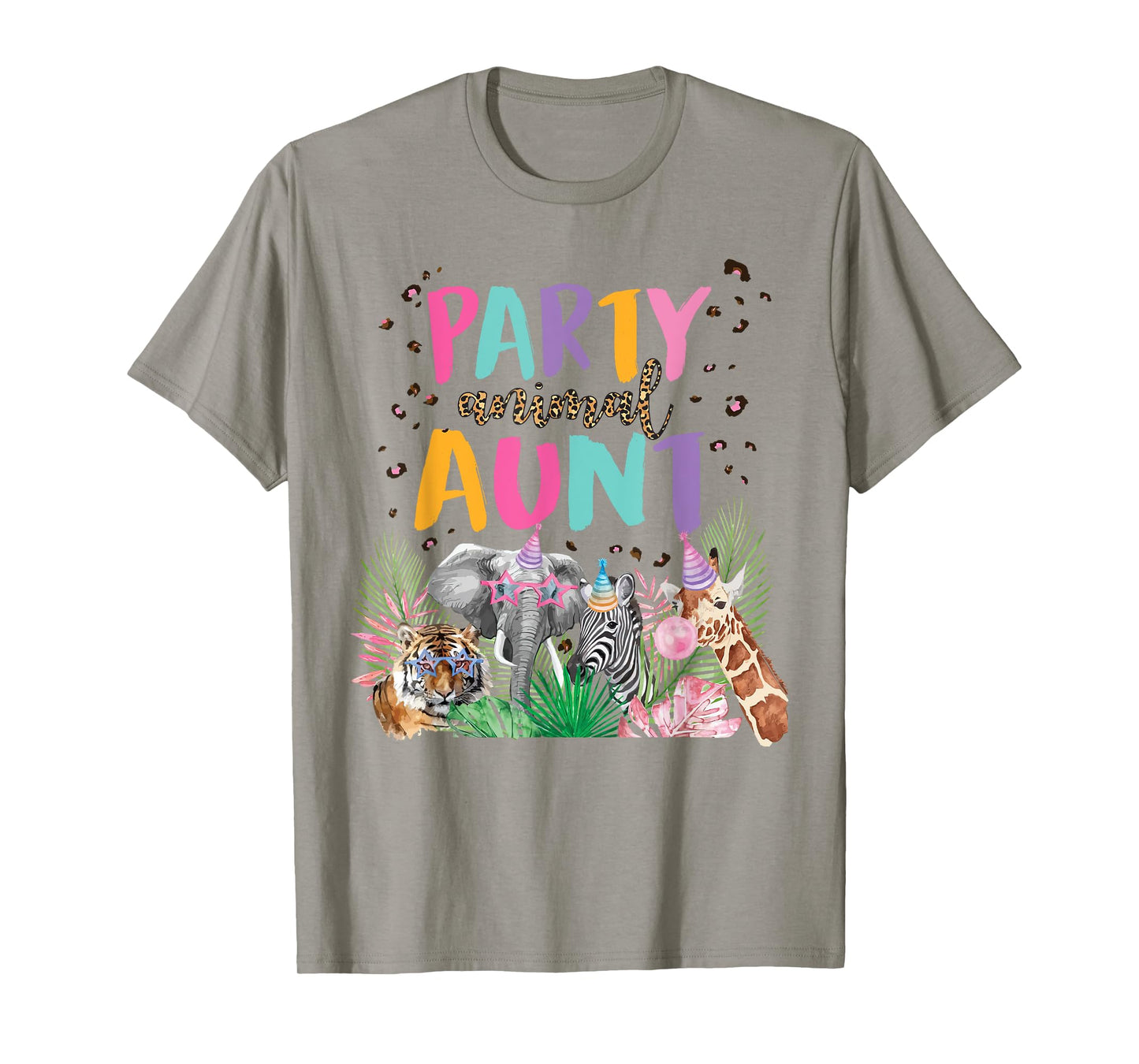 Aunt Of The Birthday Boy Zoo Theme Animal Party T-Shirt