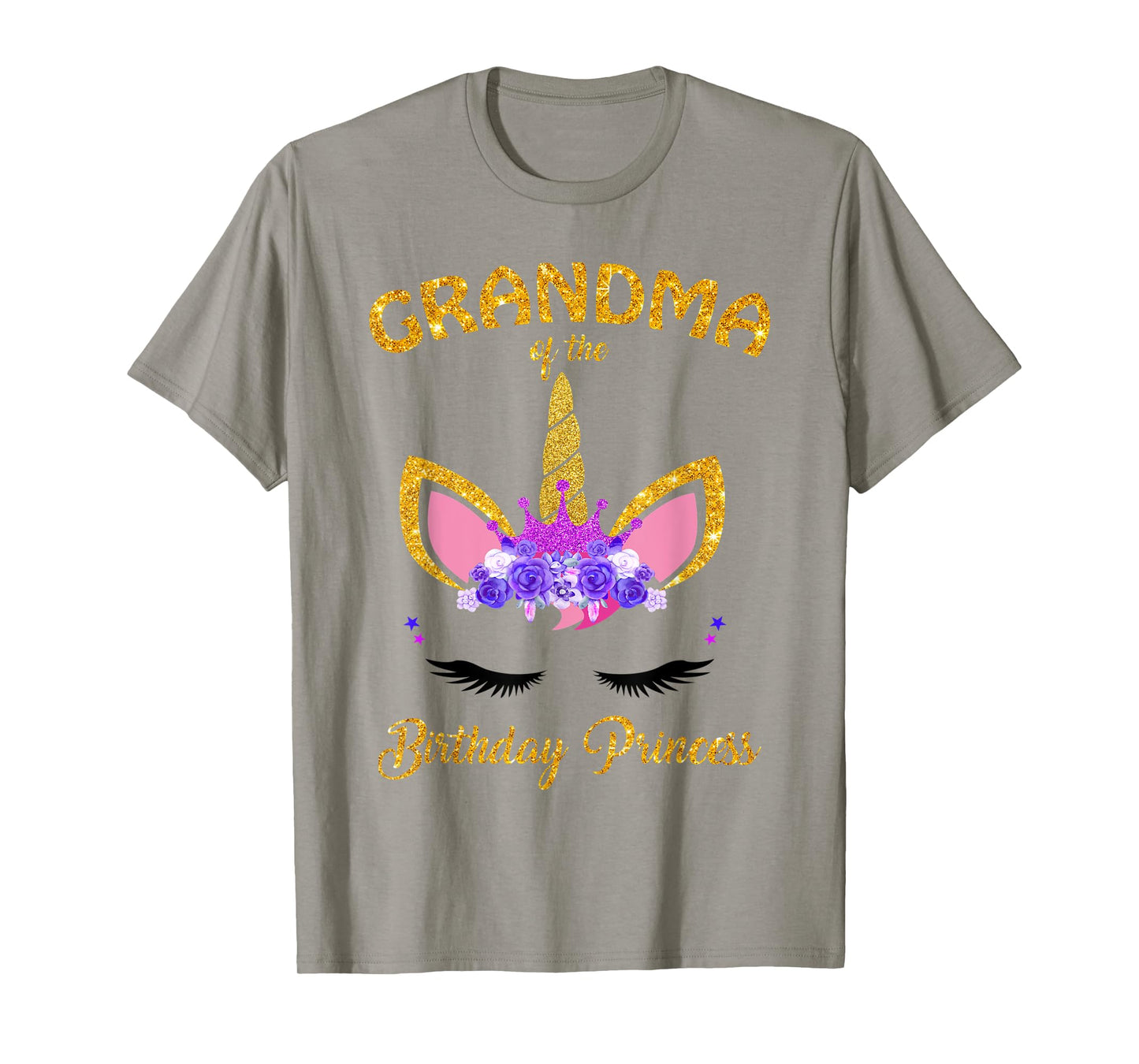 Grandma of the Birthday Princess Unicorn Girl T Shirt Outfit T-Shirt