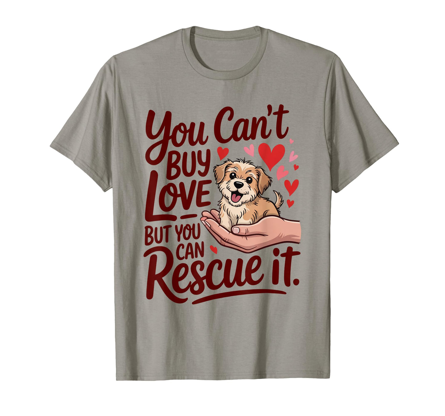 Rescue Dog Lover Dog Mom Save a Dog T-Shirt for Men Women Kids