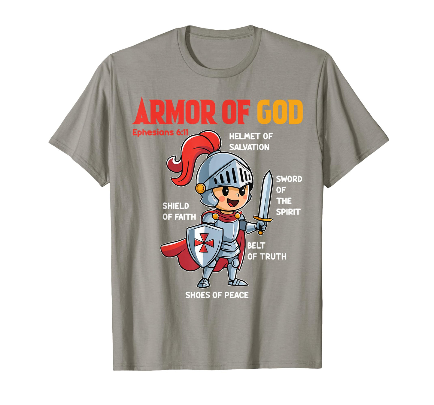 Toddler Boy Armor Of God Brother Son Men Kid Christian Jesus T-Shirt