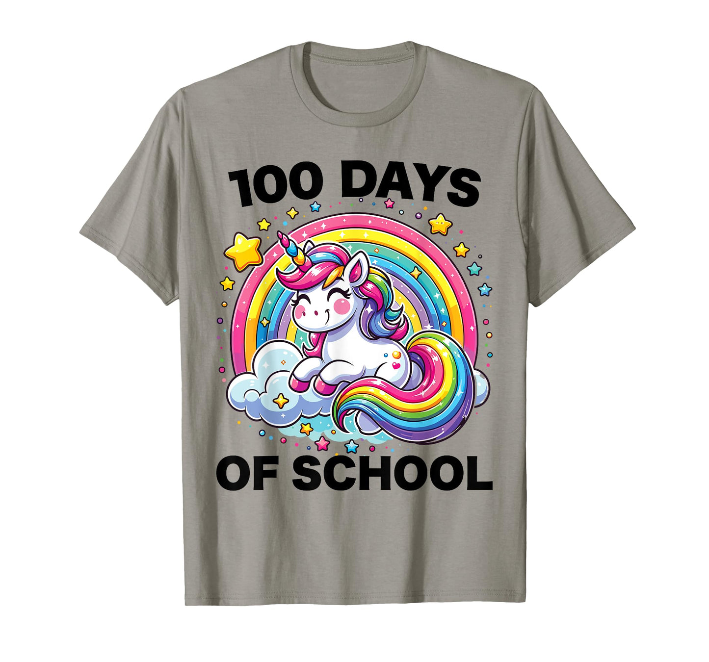 100 Days of School Unicorn Girls Teacher 100th Day of School T-Shirt