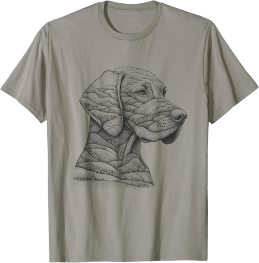 Vizsla Nature Memorial Design For Dog Owner T-Shirt