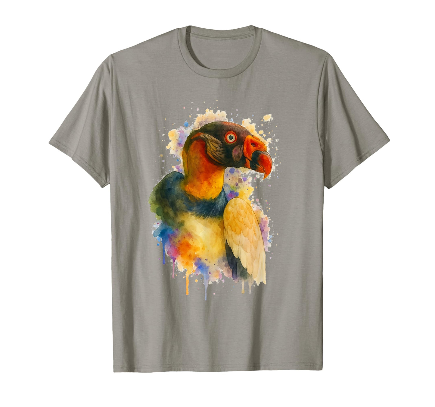 King Vulture Artistic Watercolor Bird Lover T-Shirt