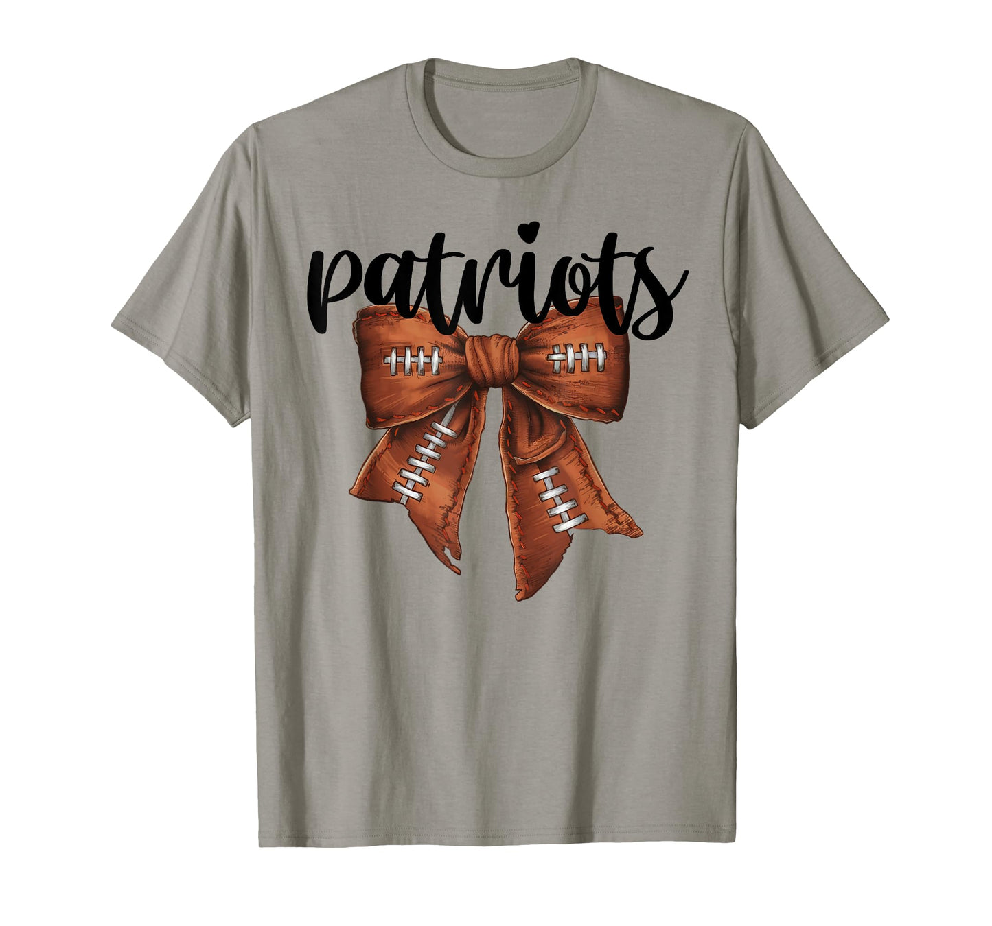 Patriots Football Bow School Spirit Team Mascot Game Night T-Shirt