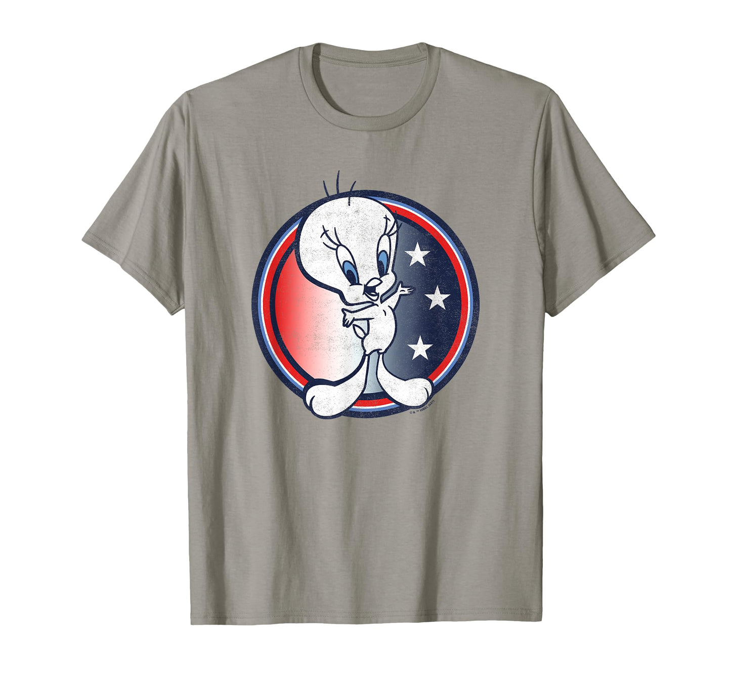 Looney Tunes Tweety Bird Fourth Of July Americana Circle T-Shirt