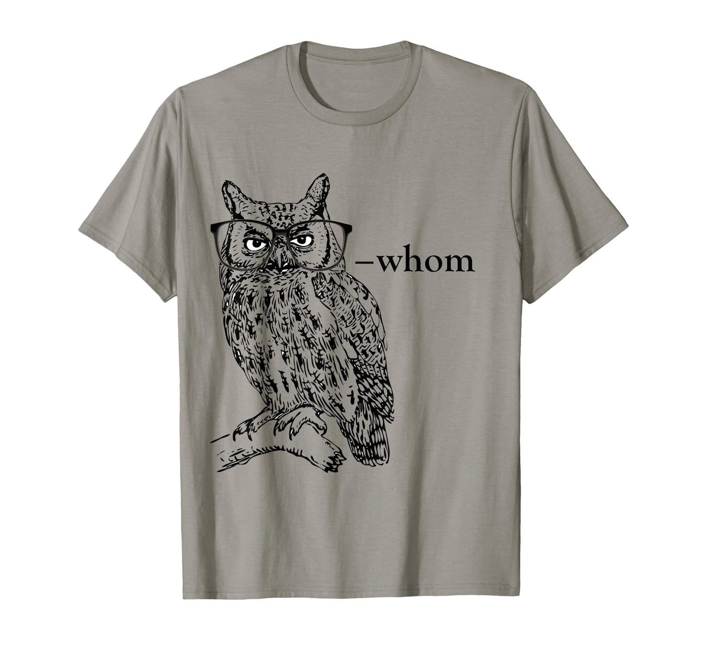 Who Whom Grammar Owl t shirt T-Shirt