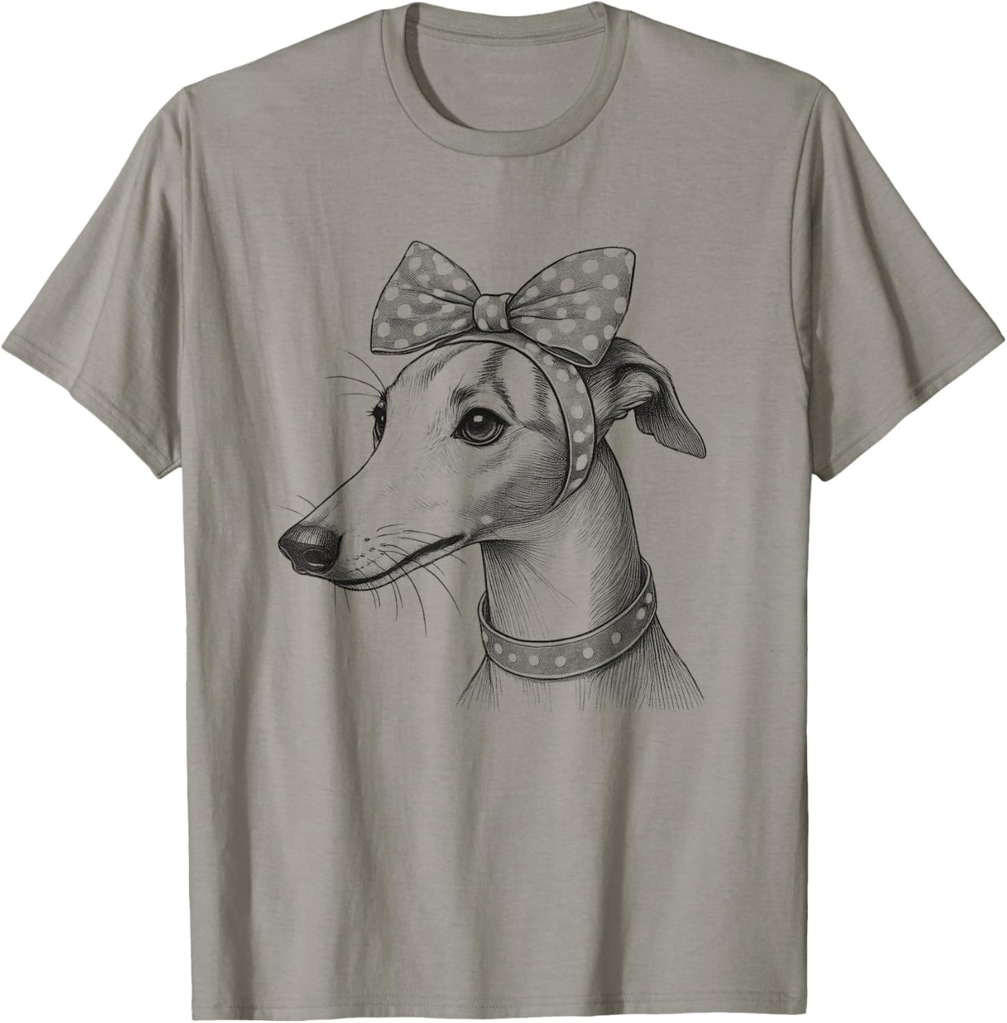 Whippet Dog Mom Design For Girls And Women T-Shirt